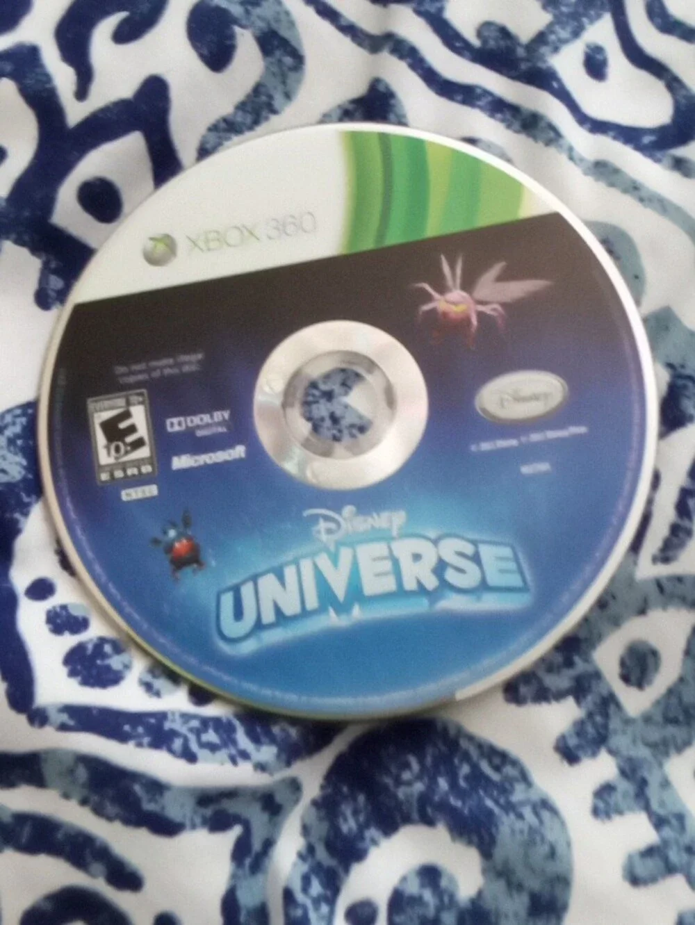 Disney Universe Xbox 360 Game with Bright Lime Green Case